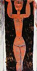 Amedeo Modigliani Famous Paintings - Caryatid 3